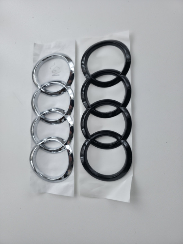 AUDI CRNI SIVI ZADNJI ZNAK STIKER 192MM