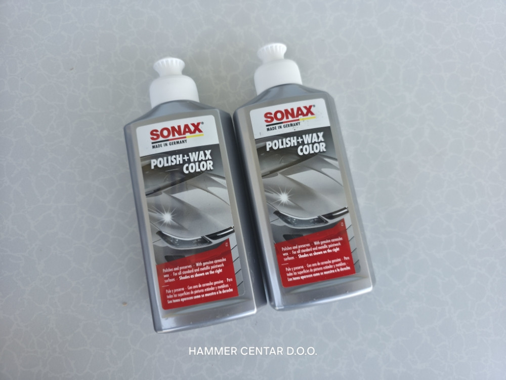 SONAX PASTA ZA POLIRANJE SA VOSKOM SIVA 250ML