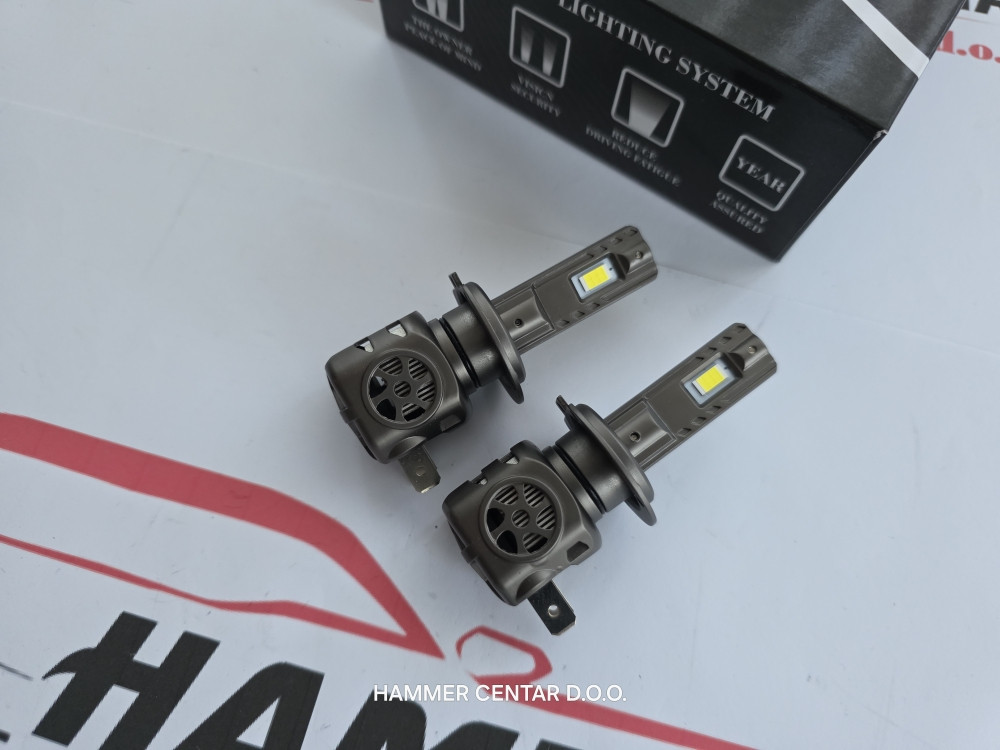 H7 LED SIJALICE FULL CANBUS 100W BIJELE KRATKE