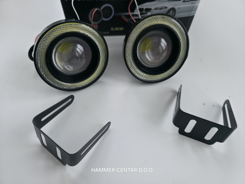 89mm UNIVERZALNE MAGLENKE SA SOCIVOM LED BIJELE