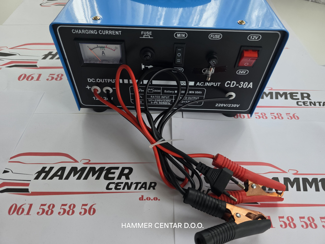 ISPRAVLJAČ PUNJAC ZA AKUMULATOR AUTO KAMION 12 24V 30A