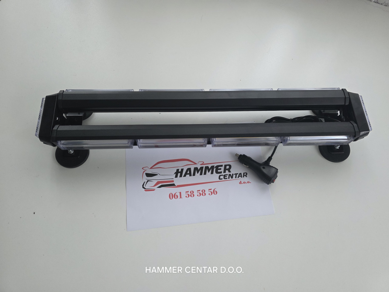 LED ROTACIJA ŽUTA 66CM MAGNETNA 12V 24v AUTO KAMION SLEP SLUZBA