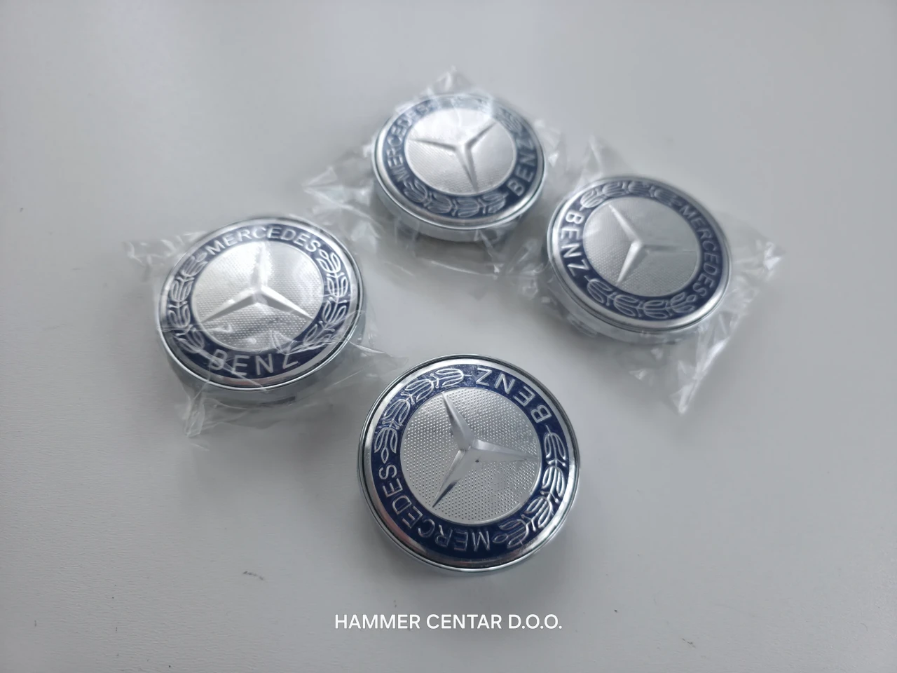 MERCEDES BENZ ČEPOVI ZA FELGE 60MM