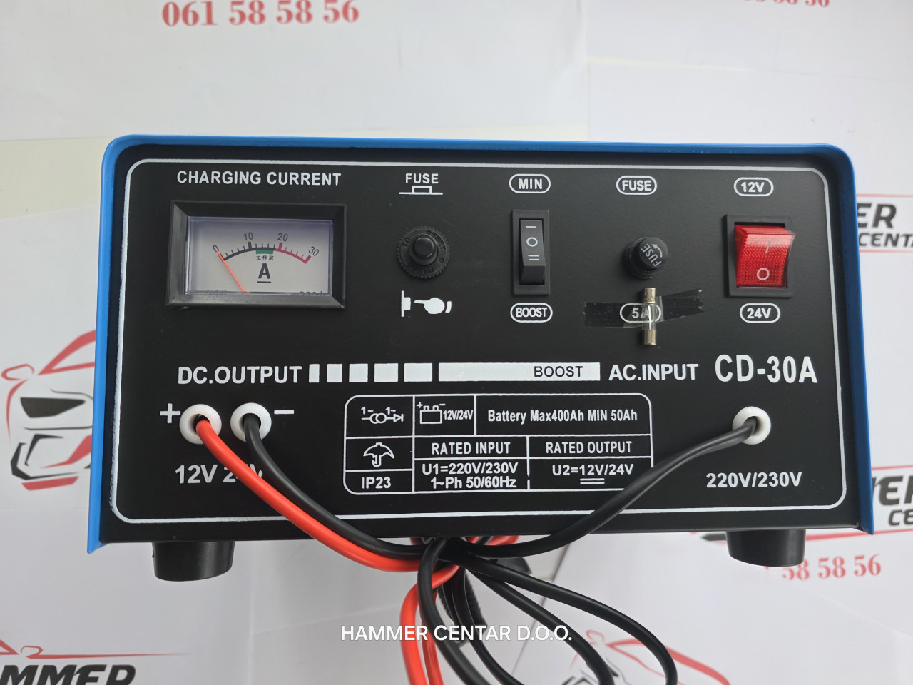ISPRAVLJAČ PUNJAC ZA AKUMULATOR AUTO KAMION 12 24V 30A