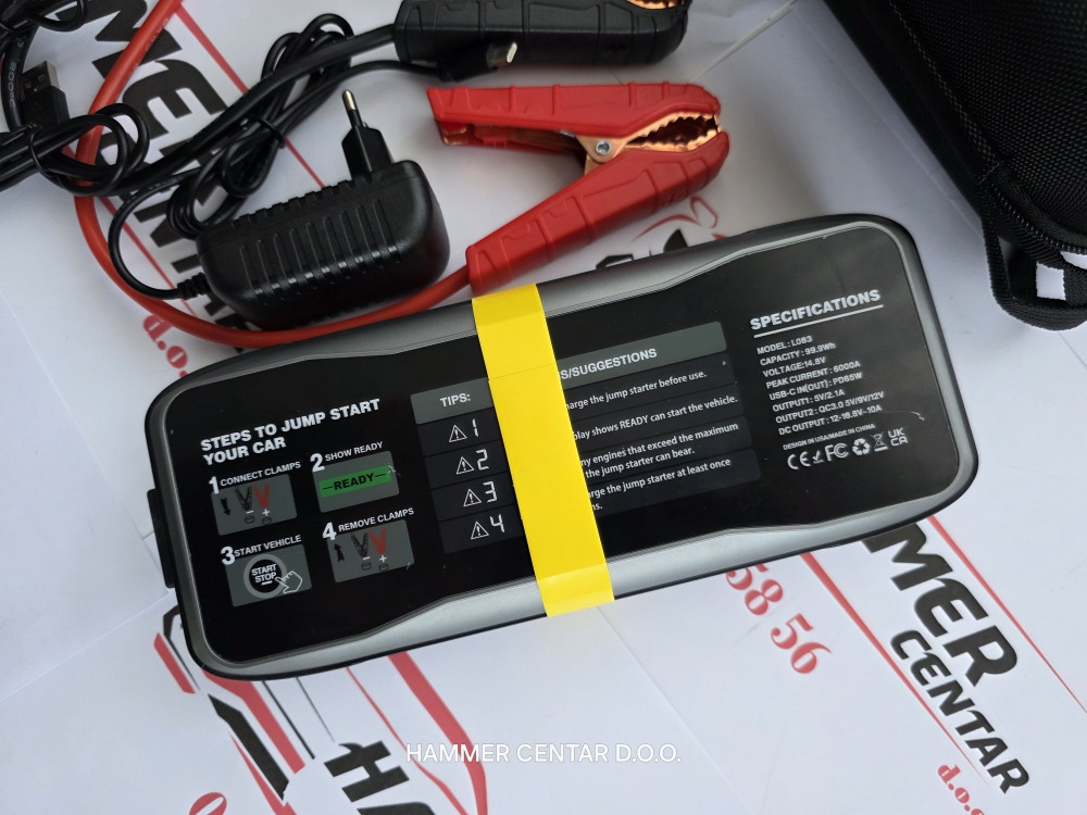 6000A BOOSTER STRARTER PUNJAC ZA AUTO MOTOR