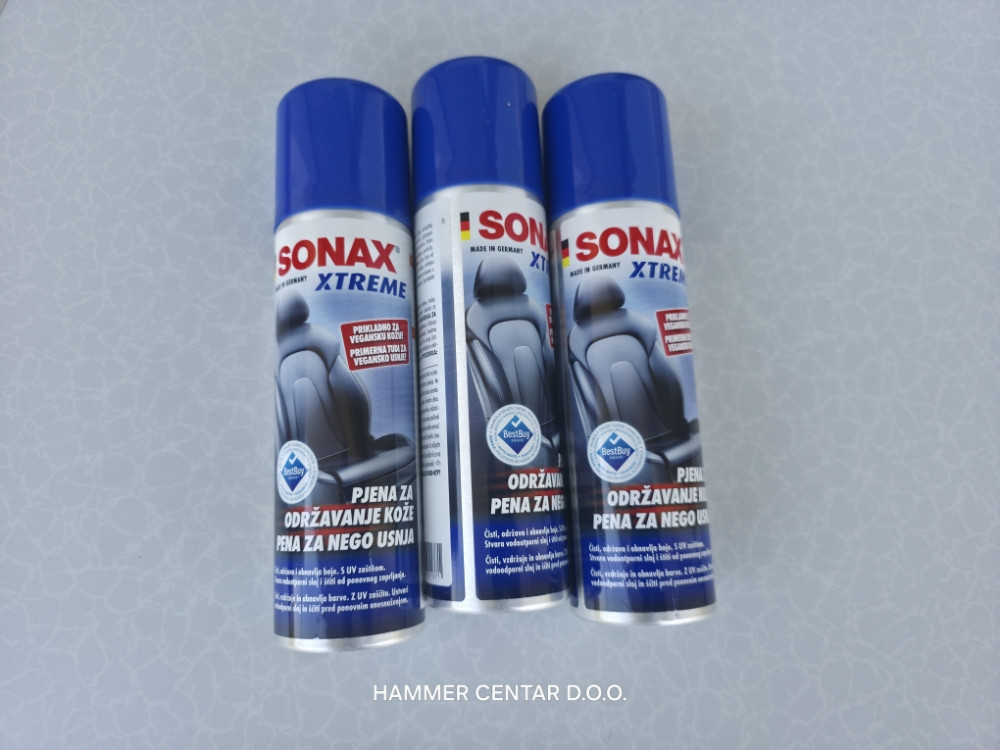 NJEGA KOZE SONAX XTREME PJENA ZA KOŽU 250ML
