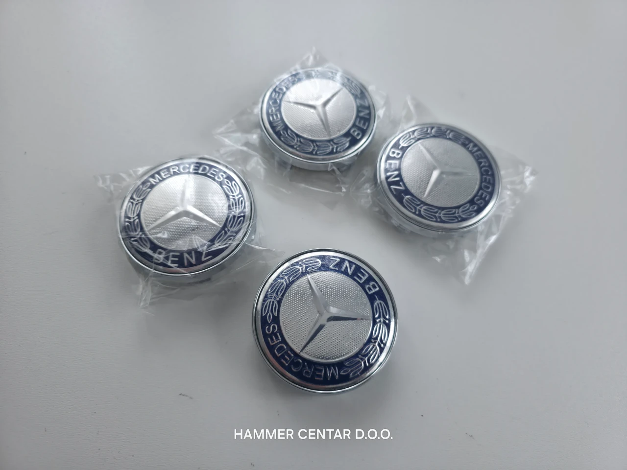 MERCEDES BENZ ČEPOVI ZA FELGE 60MM