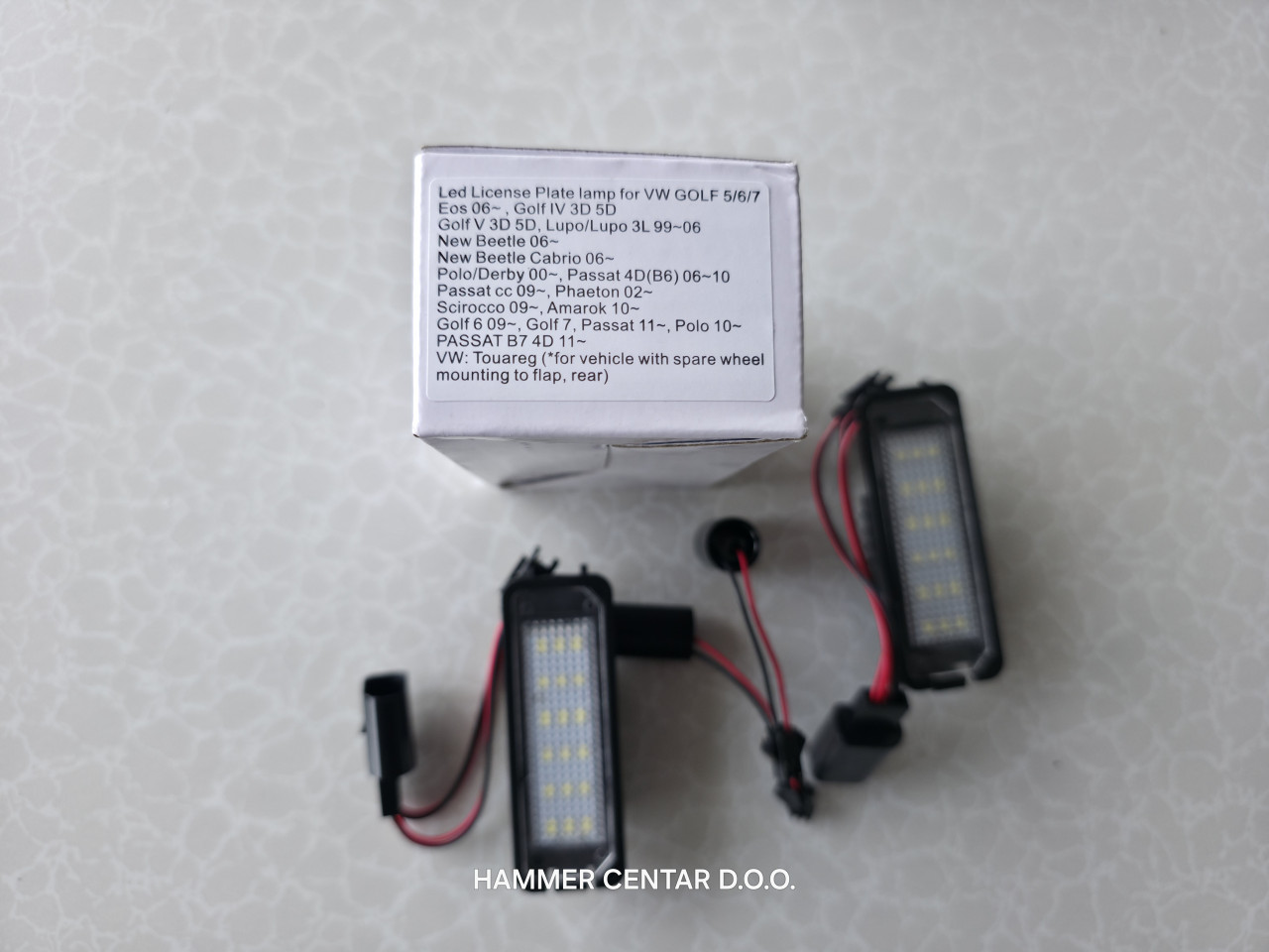 VW GOLF 4 5 6 7 LED OSVJETLJENJE TABLICE