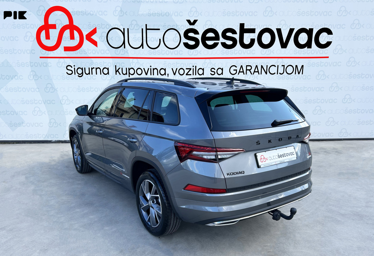 ŠKODA KODIAQ 2.0 TDI SPORTLINE DSG/VIRTUAL/KAMERA REG. DO 07.2027
