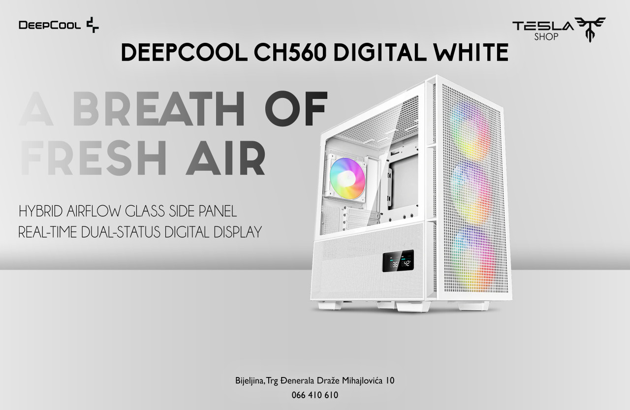 DEEPCOOL CH560 DIGITAL BIJELO