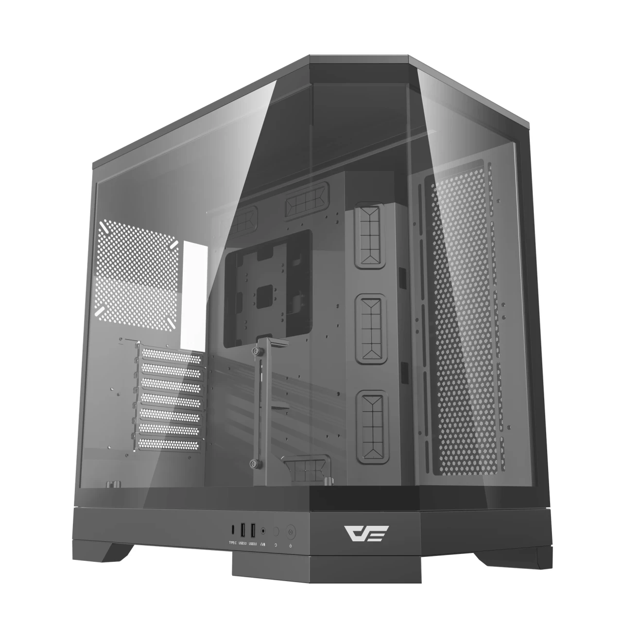 DARKFLASH DQX90 black with 4 x Built-in fans