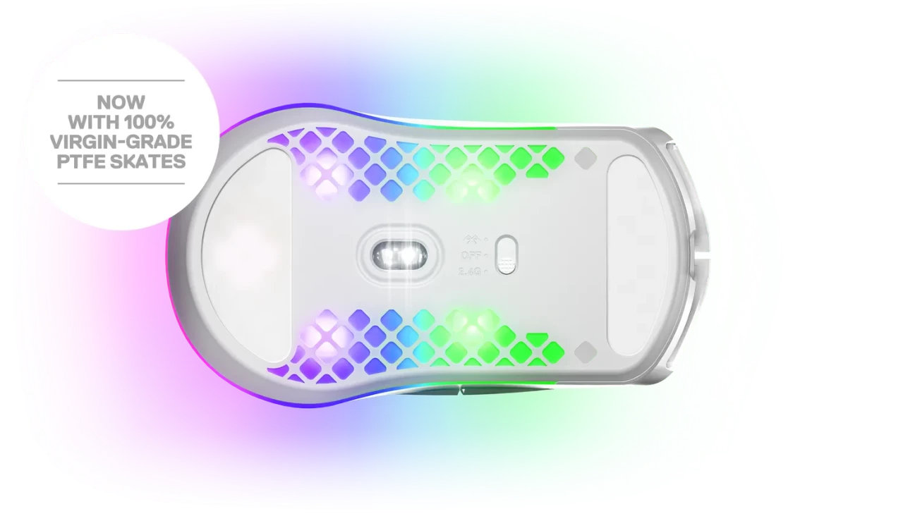 SteelSeries AEROX 3 Wireless - Snow