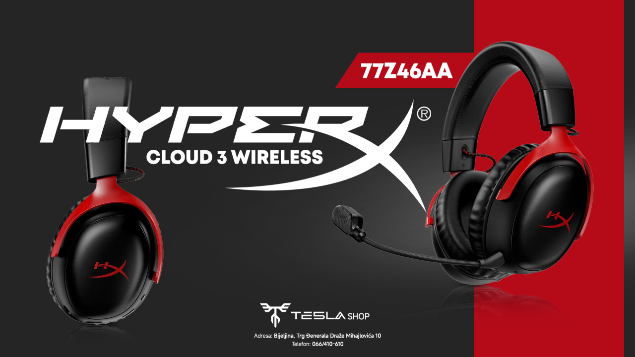 Slušalice Kingston HyperX Cloud 3 III Wireless 77Z46AA
