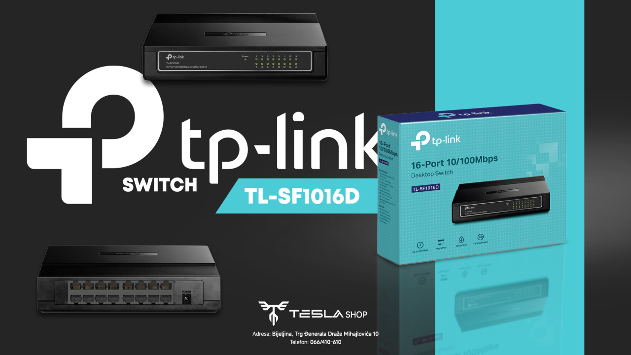 TP-Link TL-SF1016D Switch 16x10/100