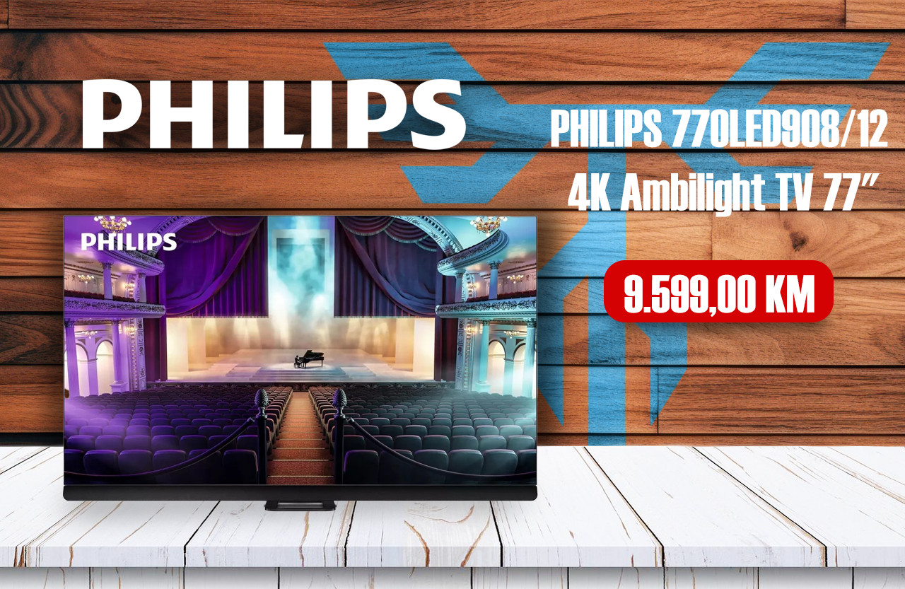 PHILIPS 77OLED908/12 4K Ambilight TV 77"