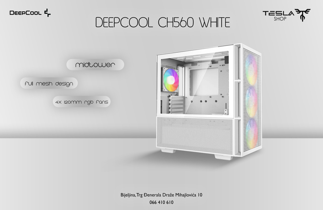 DEEPCOOL CH560 BIJELO