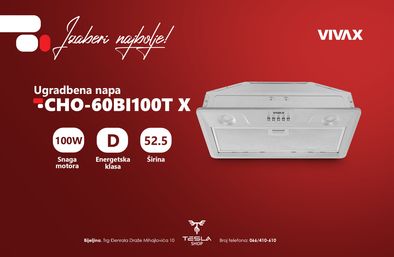 Ugradbena napa Vivax CHO-60BI100T X