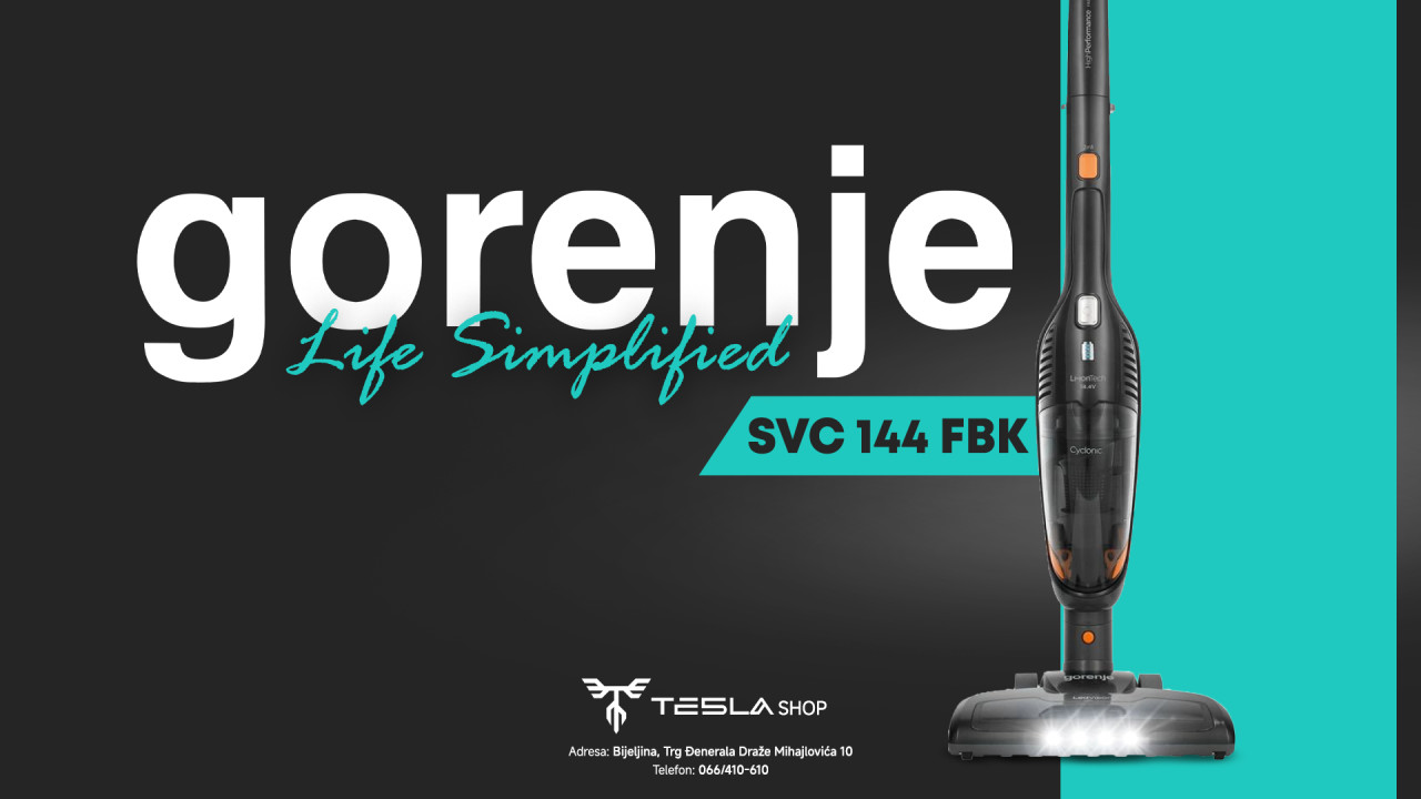 Štapni Usisivač Gorenje SVC 144 FBK
