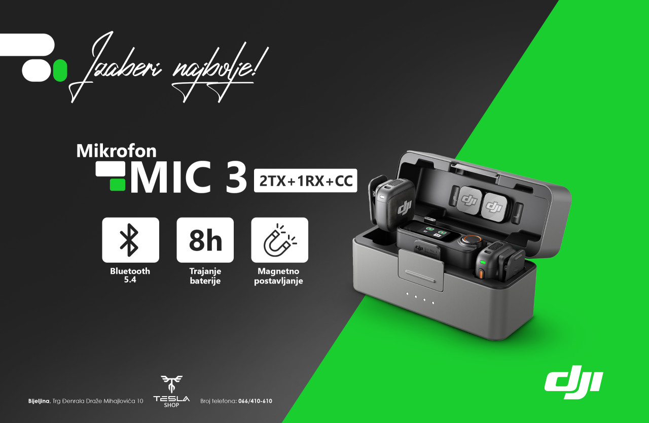Mikrofon DJI Mic 3 (2TX+1RX+CC)