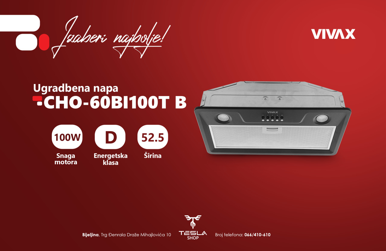 Ugradbena napa Vivax CHO-60BI100T B