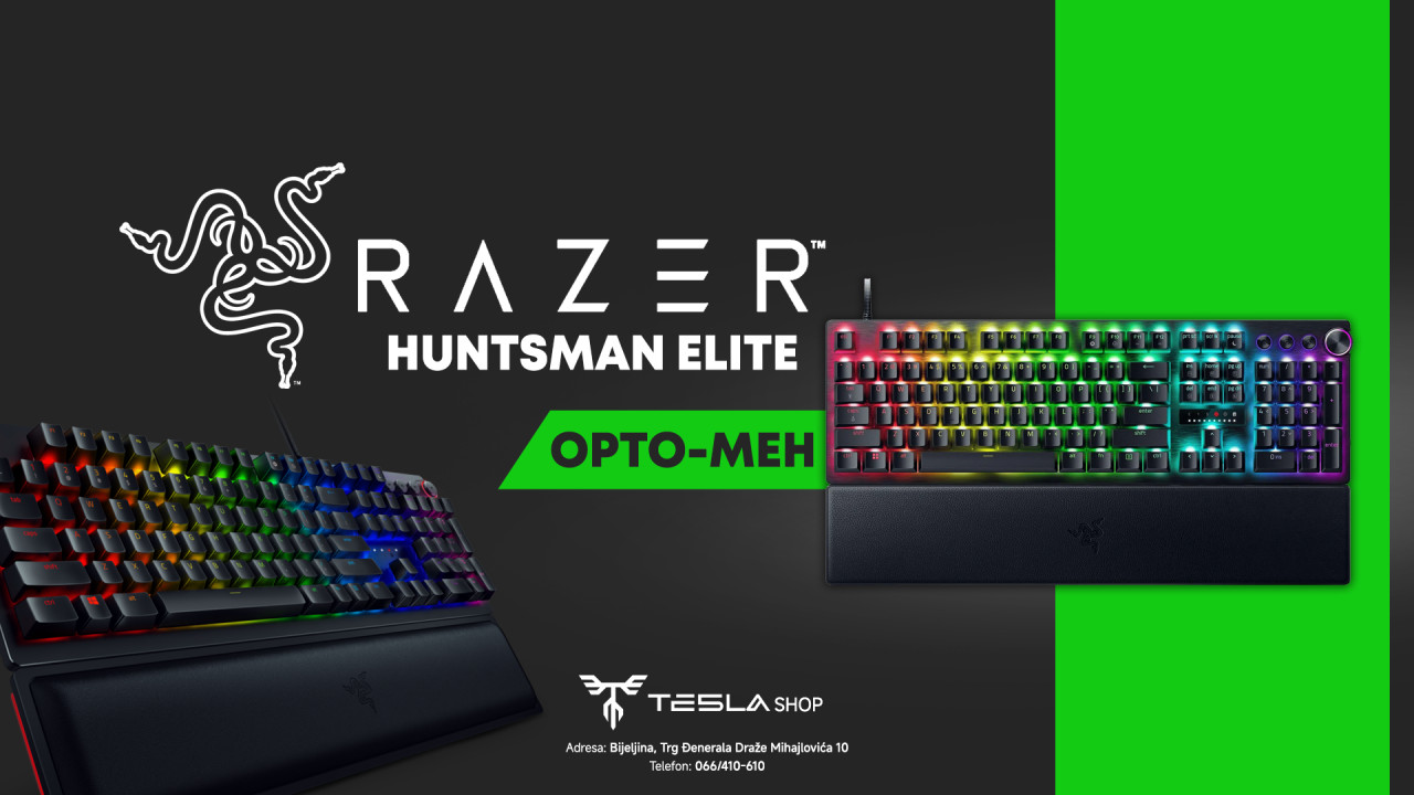 Razer Opticko-Mehanička tastatura Huntsman Elite