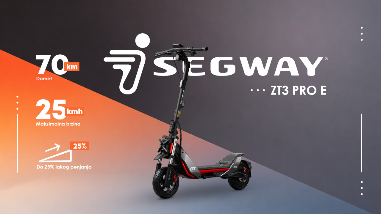 Električni trotinet/scooter Segway Ninebot ZT3 PRO E, 25kmh