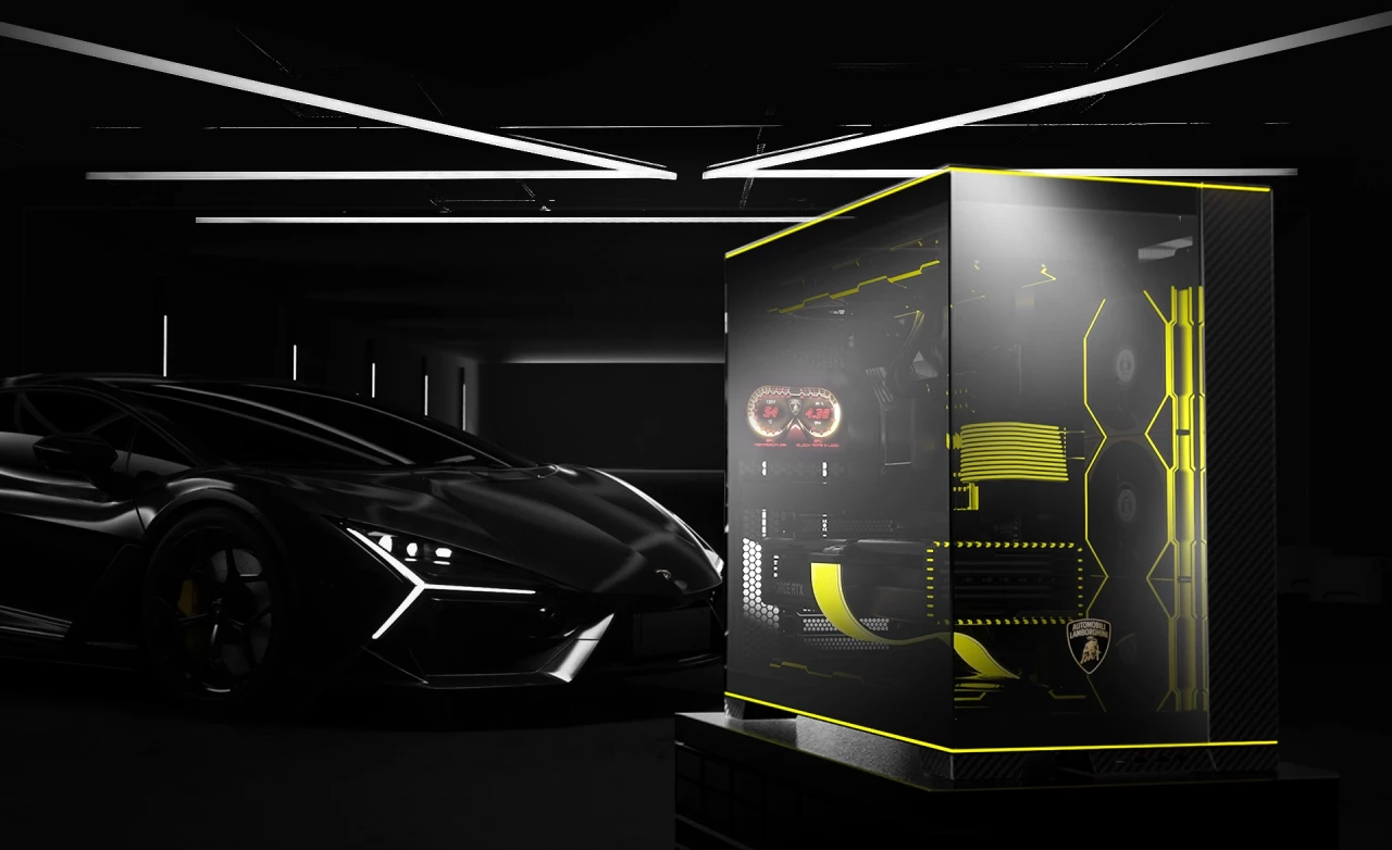 LIAN LI O11D EVO RGB Automobili Lamborghini Edition