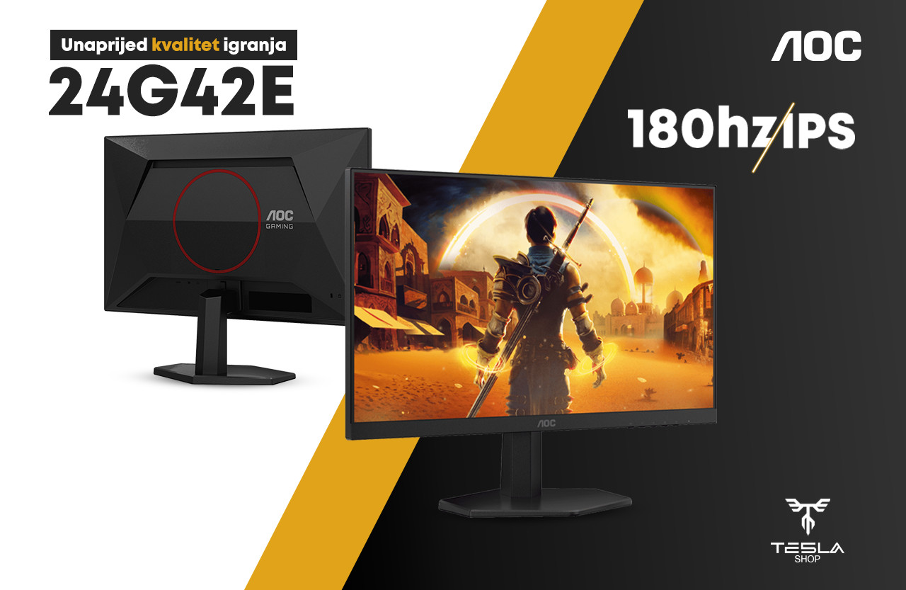GAMING Monitor AOC 24G42E 180hz IPS 24"