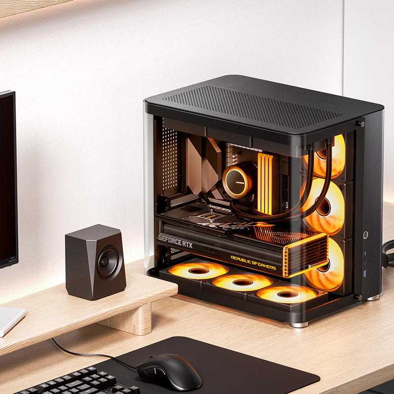 JONSBO TK-2 2.0 TG Computer Case, Black