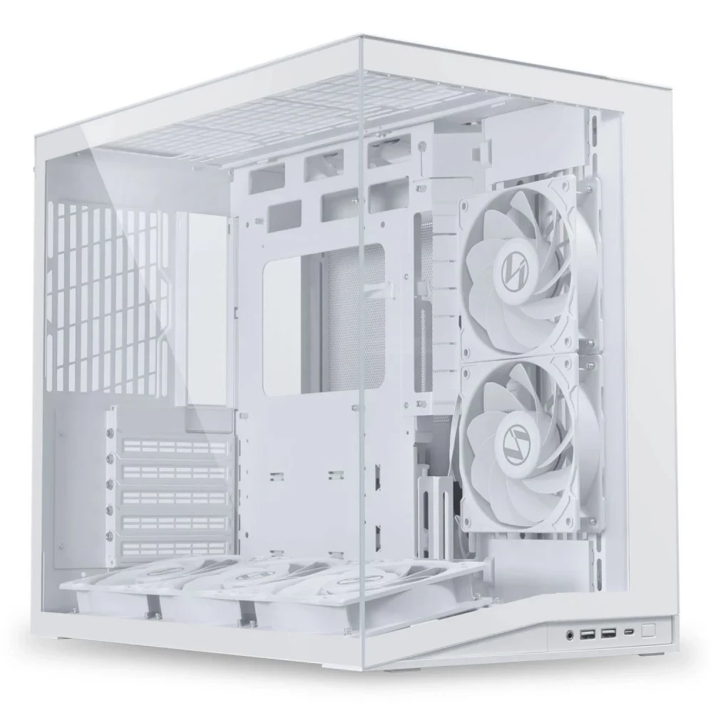 LIAN LI O11D Mini V2 Flow TG white fan without version