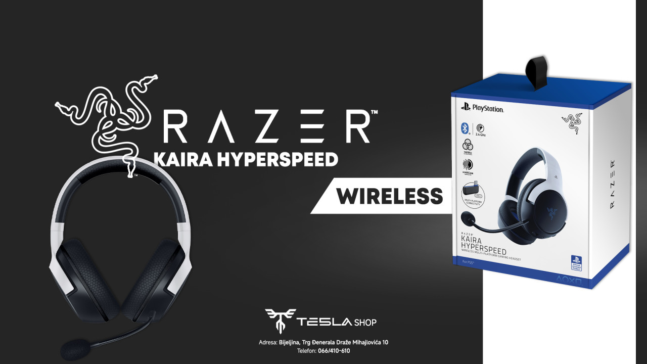 Razer Slušalice Kaira HyperSpeed - For PS5/PC Wireless