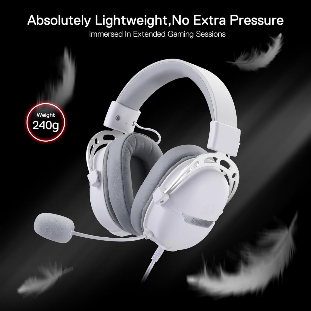 ReDragon - Gaming slušalice Aurora H376W White