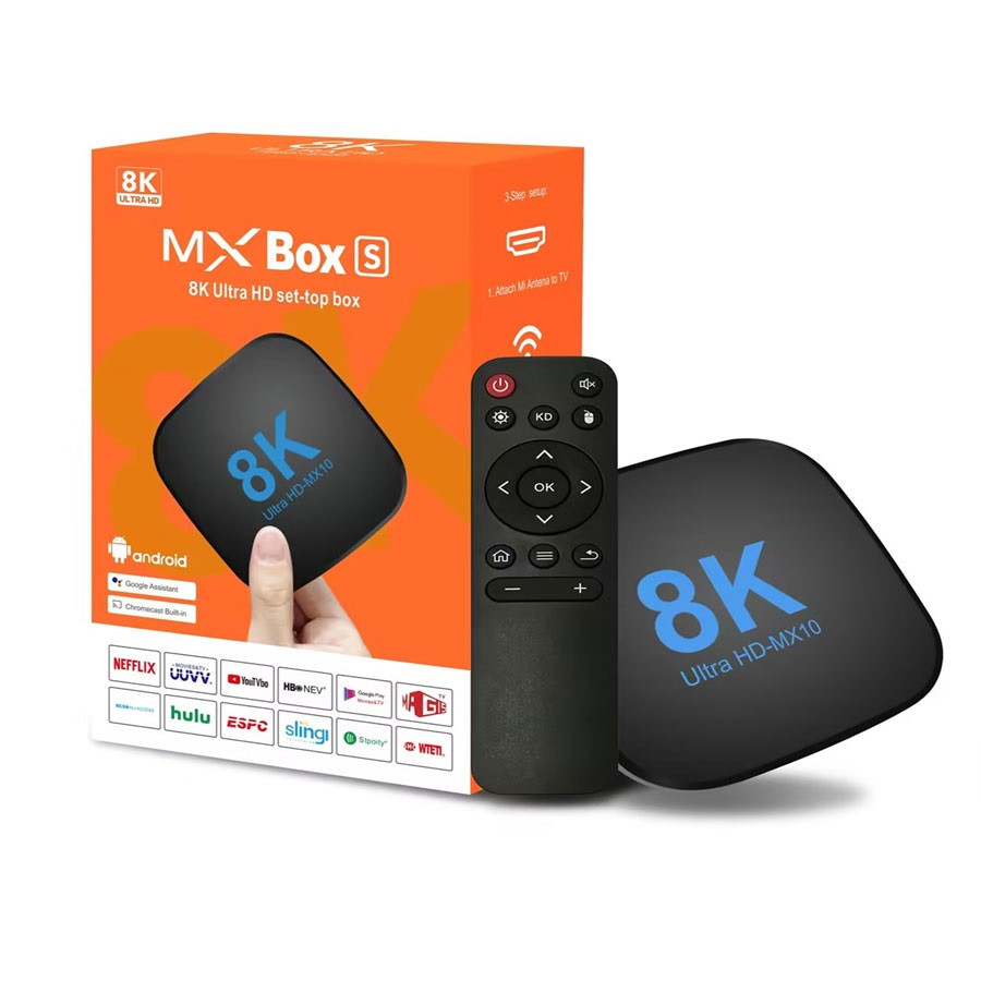 TV Box Android 13 MX10 8K Kodi 18