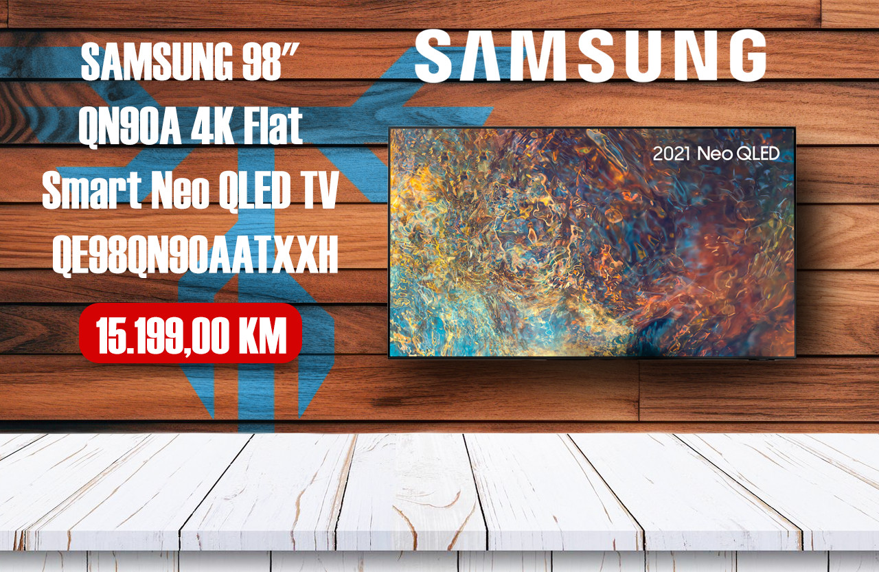 SAMSUNG 98" QN90A 4K Flat  Neo QLED  QE98QN90AATXXH