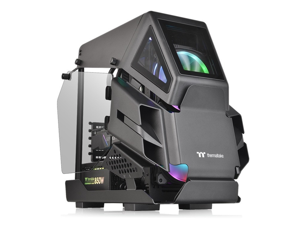Thermaltake AH T200 Black mATX, 2x TG panels