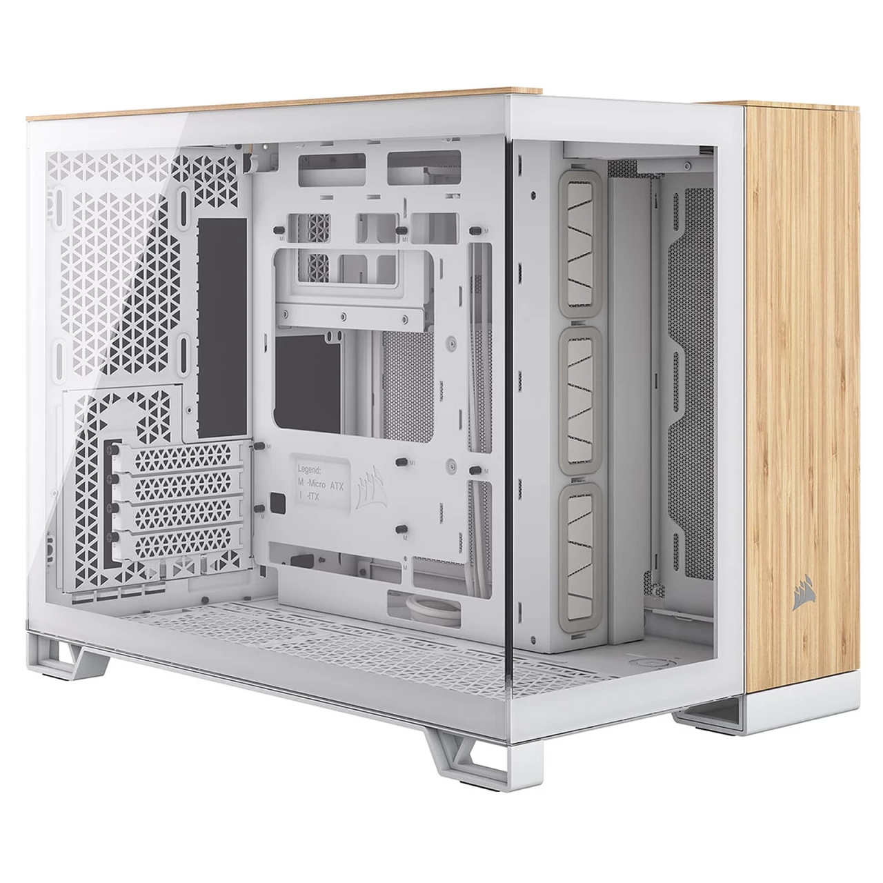CORSAIR 2500X TG chassis white/bamboo