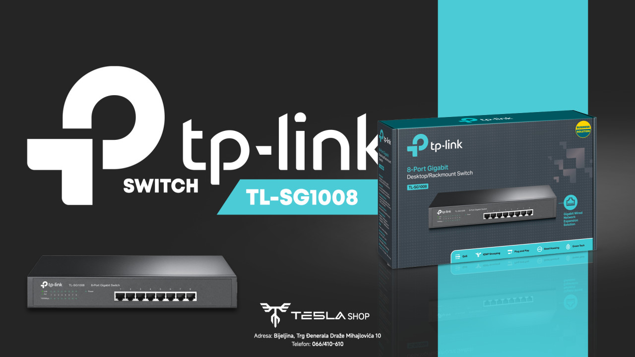 TP-Link TL-SG1008 Switch 8x10/100/1000