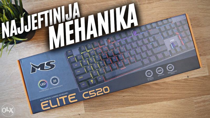 MS ELITE C521 Brown switch mehanicka tastatura
