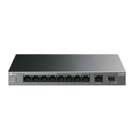 TP-Link TL-LS1210GP 10-Port Gigabit Switch 8-Port PoE+