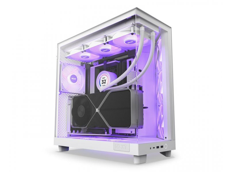 Kućište NZXT H6 Flow RGB bijelo (CC-H61FW-R1)
