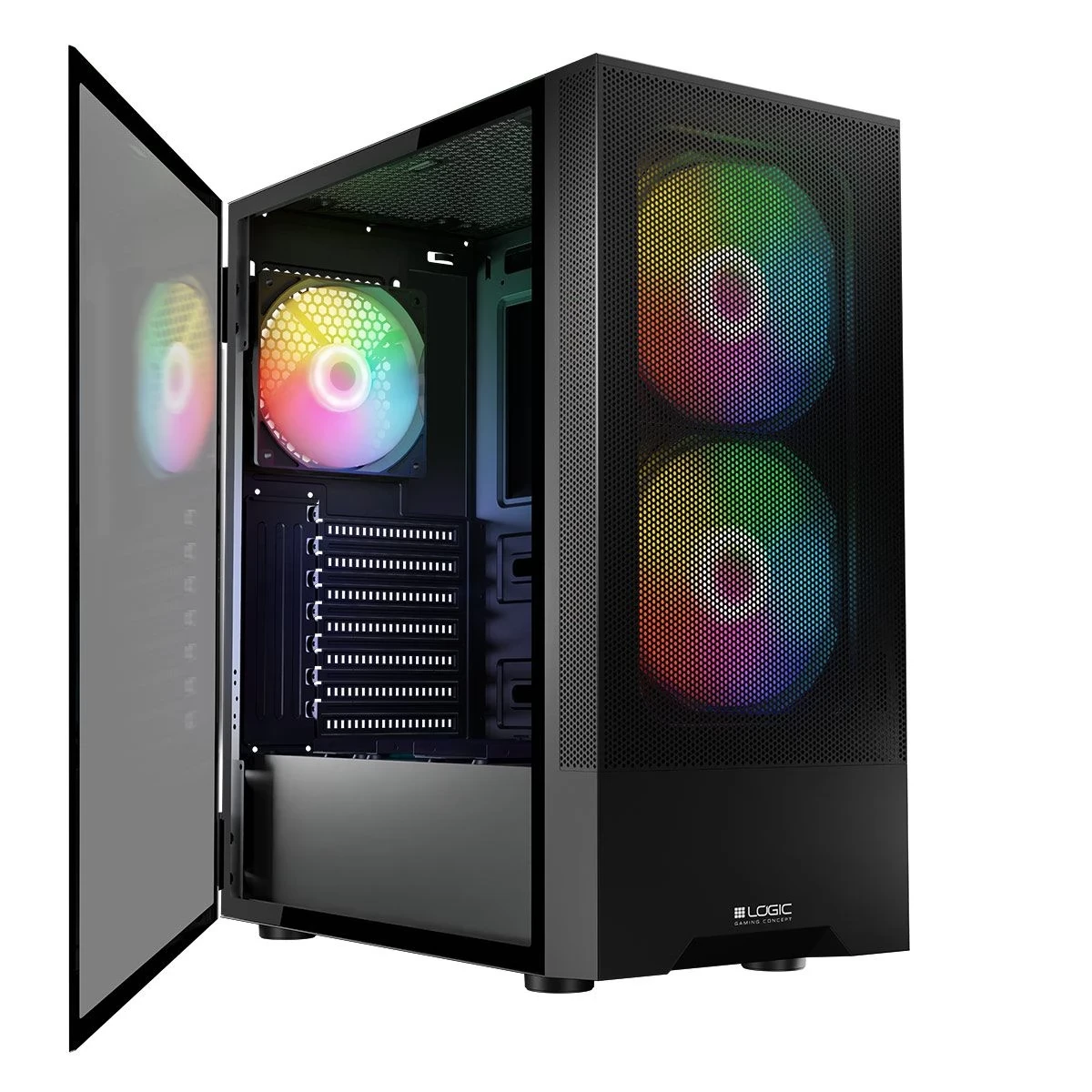 LOGIC Arya ARGB TG black