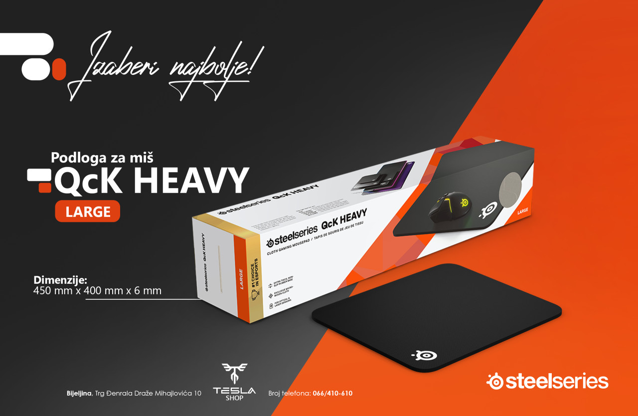 Podloga za miš Steelseries Qck HEAVY L (large)