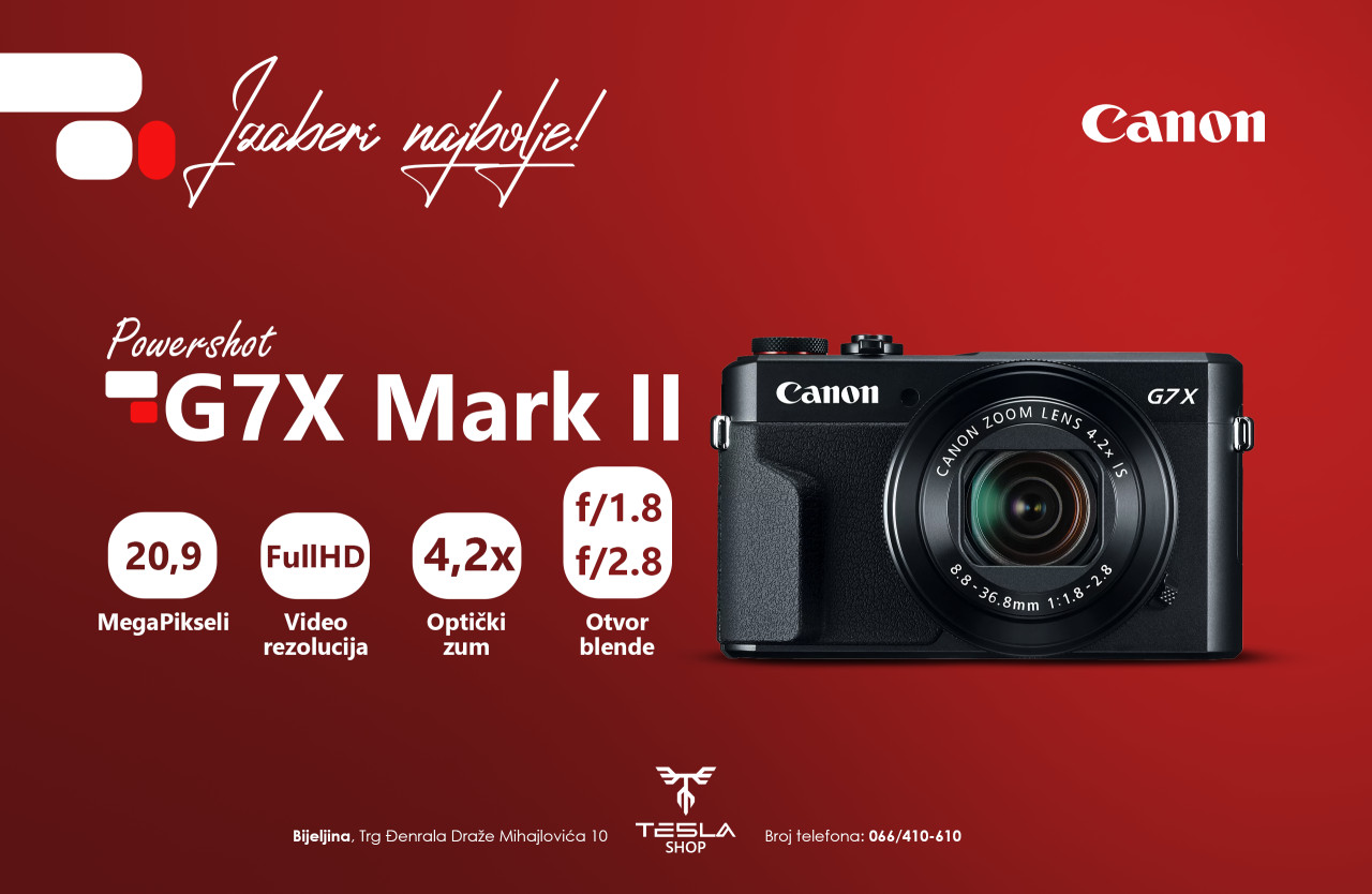 Fotoaparat Canon PowerShot G7X Mark II Premium Kit