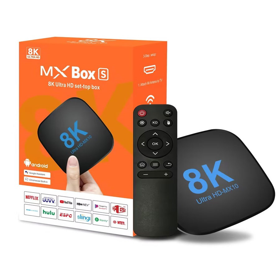 TV Box Android 13 MX10 8K 4/32GB Kodi 18
