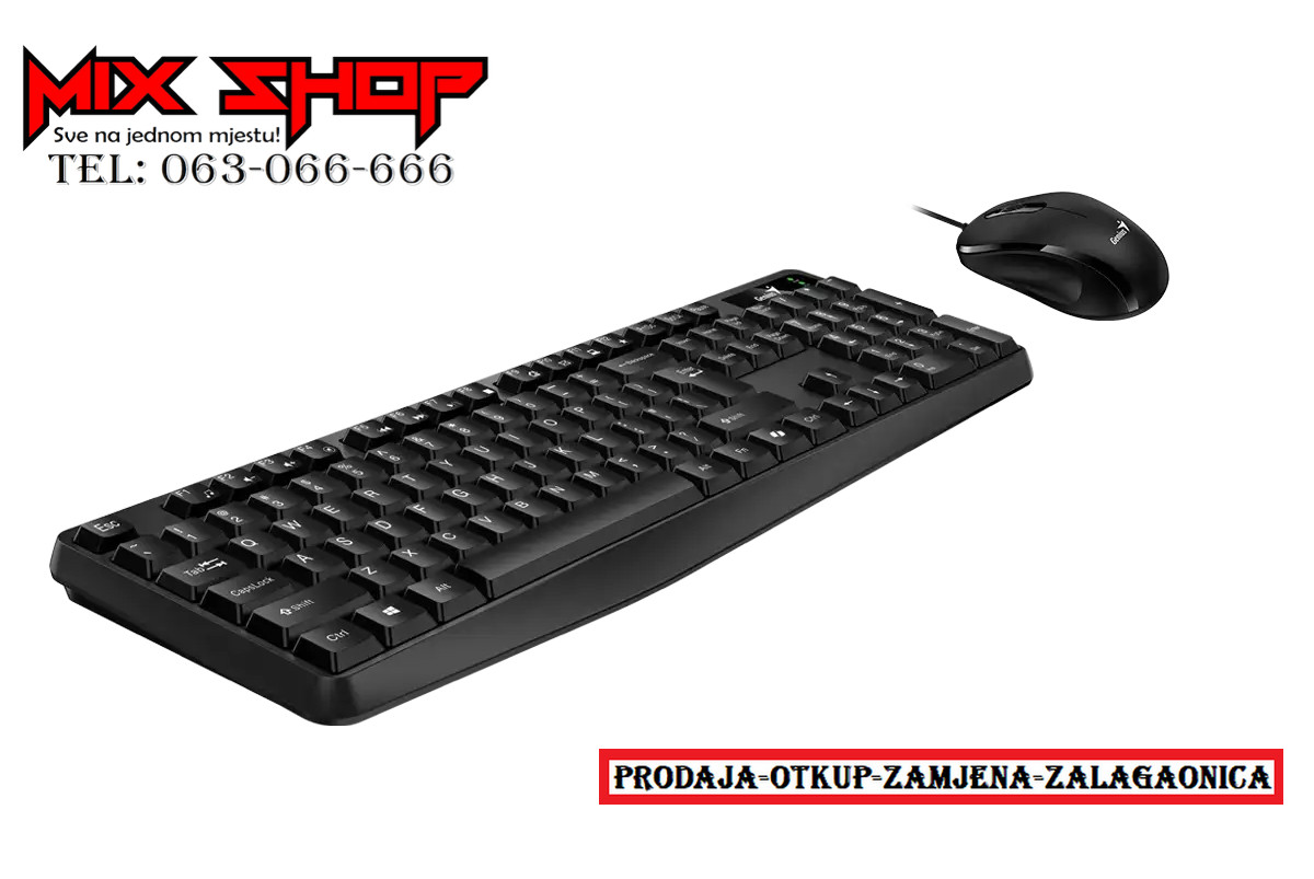 GENIUS Tipkovnica i Miš KM-170 za gaming AI usb keyboard KM170