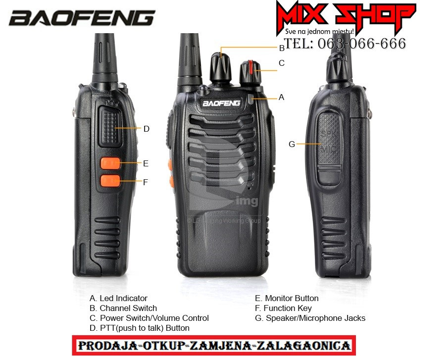 BAOFENG Radio Stanice Voki toki MOTOROLA Stanica Walkie Talkie