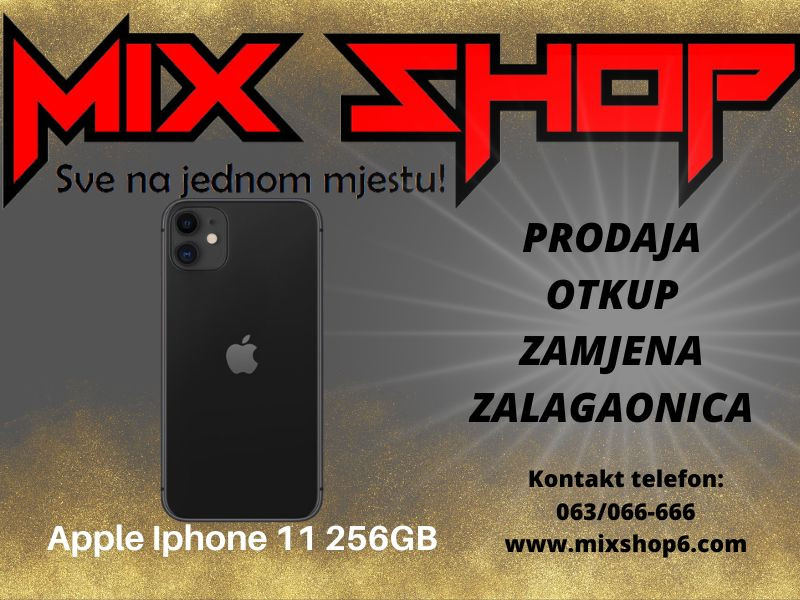 APPLE IPHONE 11 256GB BLACK/CRNI icloud zaključan