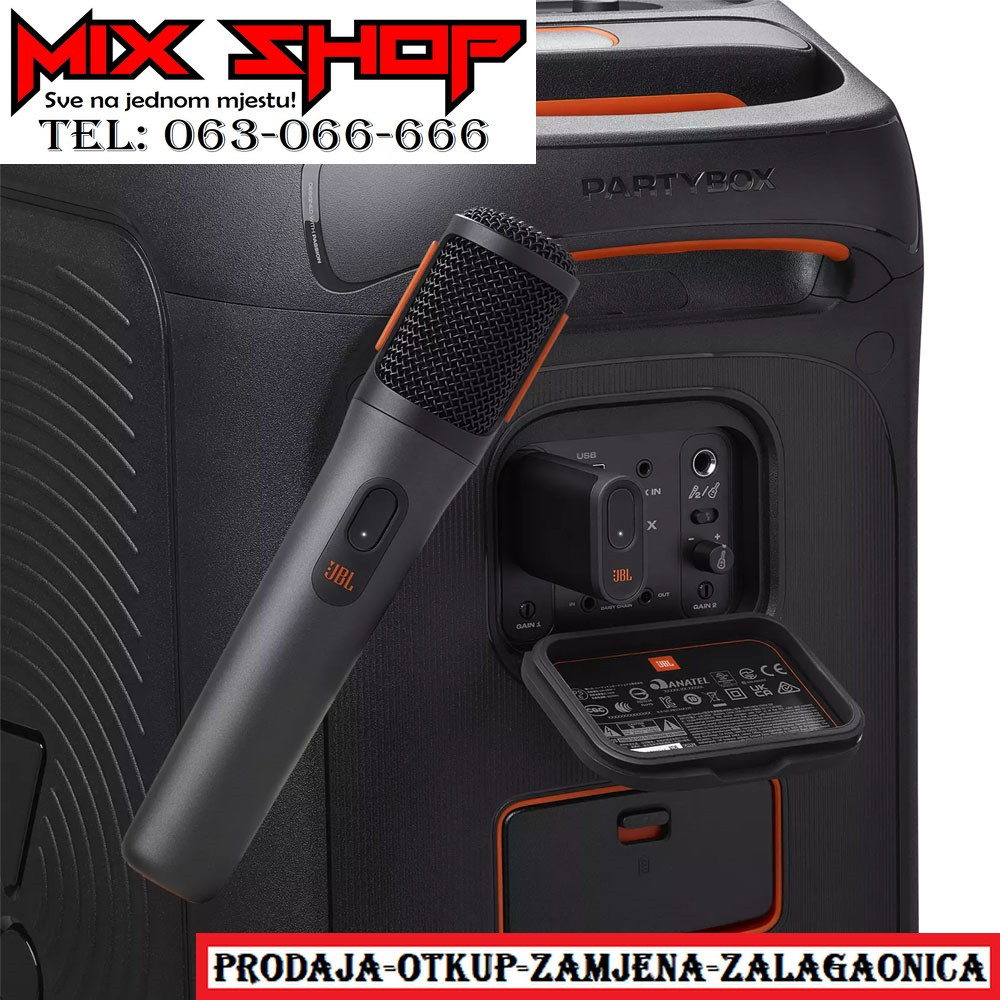 2 JBL Bežična Bluetooth MIC za PartyBox 720 520 320 120 Karaoke