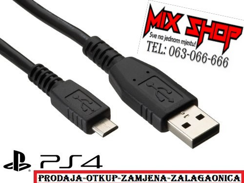 PS4 PUNJAČ za JOYSTICK PLAYSTATION 4 GAMEPAD KONTROLER DŽOJSTIK