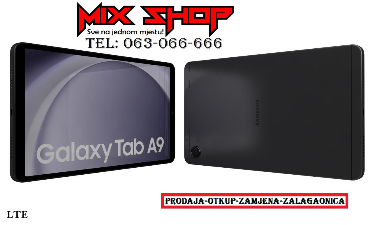 GALAXY TAB A9 8.7" 4GB/64GB Garancija*Na stanju SM-X115 LTE 4G 5G